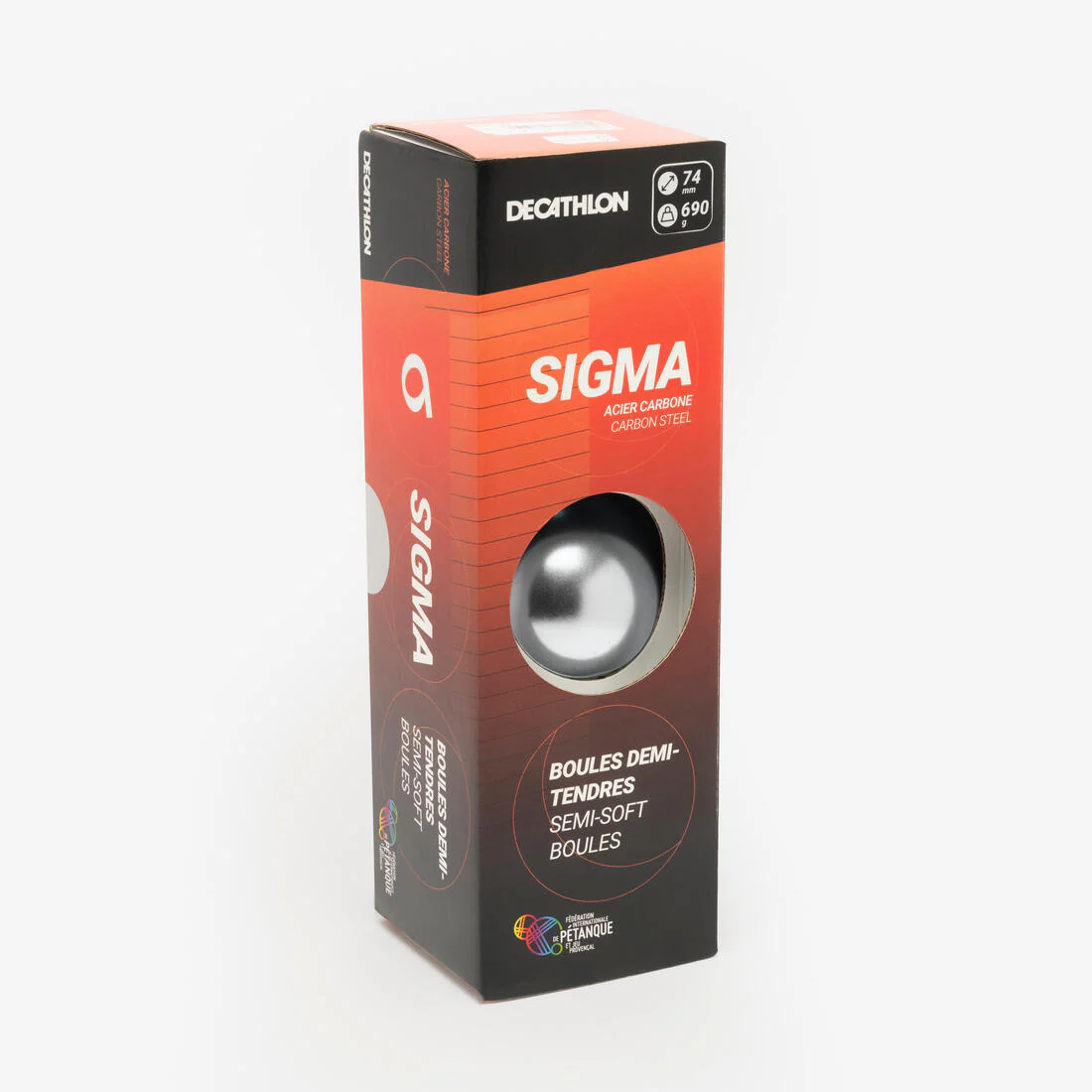 3 boules de pétanque homologuées compétition demi tendres SIGMA – Image 8